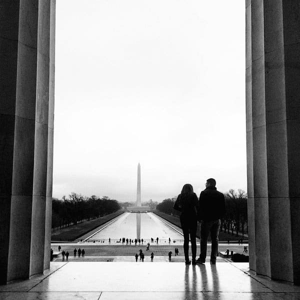 Snapping a few photos with the Washington Monument in the background is one of the things to do in Georgetown DC.