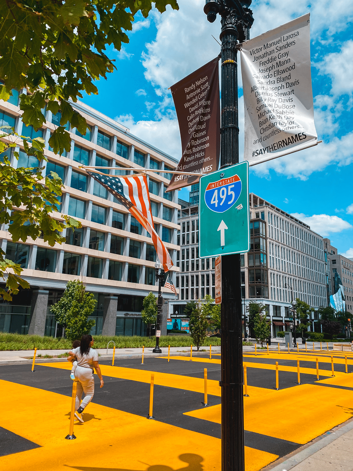 Black Lives Matter mural on street in Washington DC- credit Keryn Means