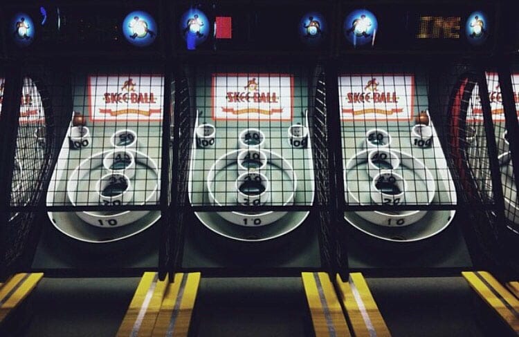 The Funland amusement park in Rehoboth Beach, with bright, colorful rides and attractions. A popular spot for whole family fun and things to do in Rehoboth Beach.