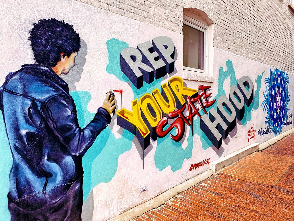 Georgetown - 51 Murals DC 51st Statehood Murals- photo credit Keryn Means publisher of DCTravelMag.com and Washington DC travel expert