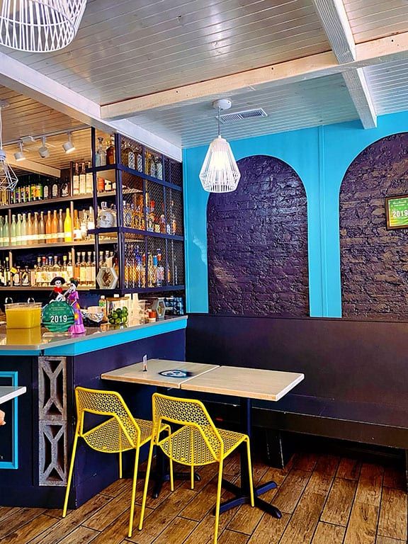 Interior of Taqueria Habanero in DC, highlighting one of the best places for Mexican food, including tacos near me.