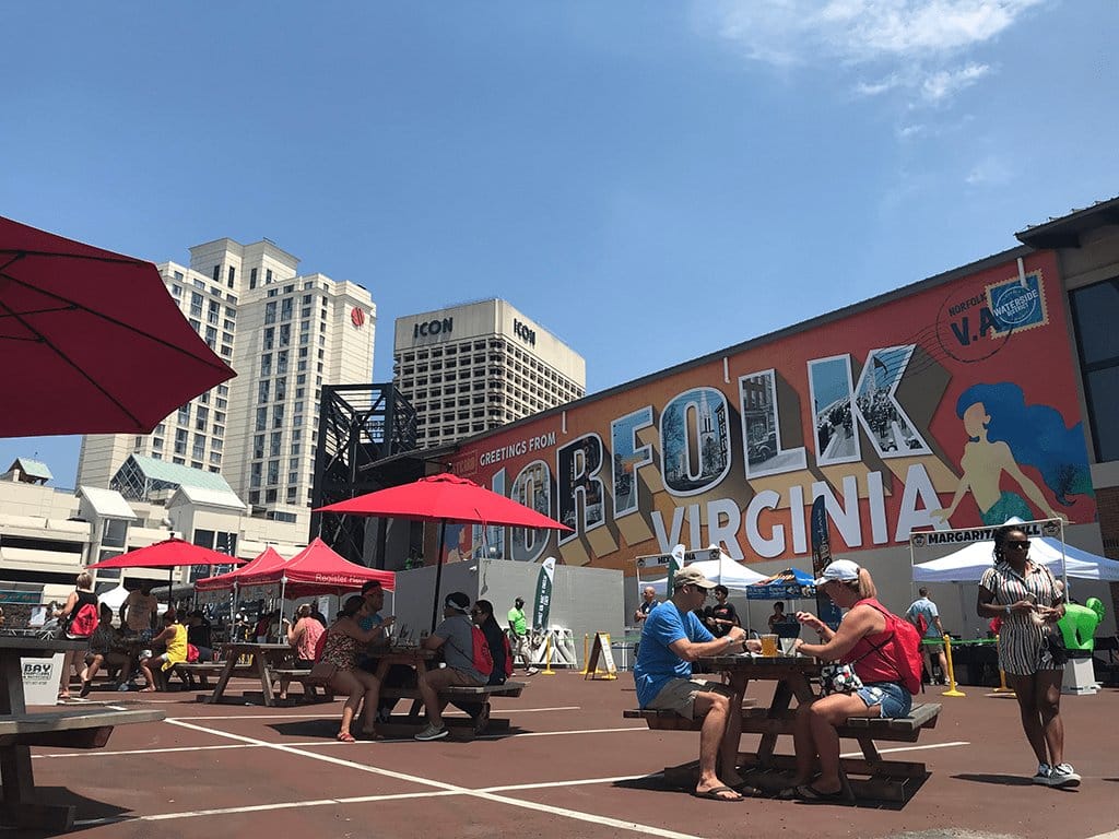 NEON murals in Norfolk VA