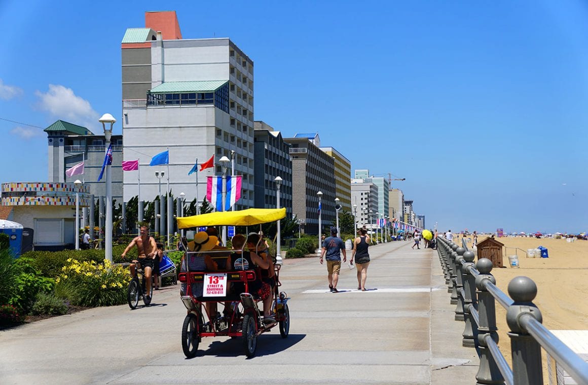 Virginia Beach Oceanfront bike beach rentals in Virginia Beach Virginia