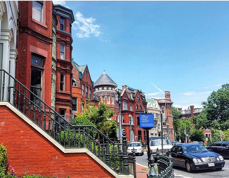 Logan Circle in Washington DC historic homes