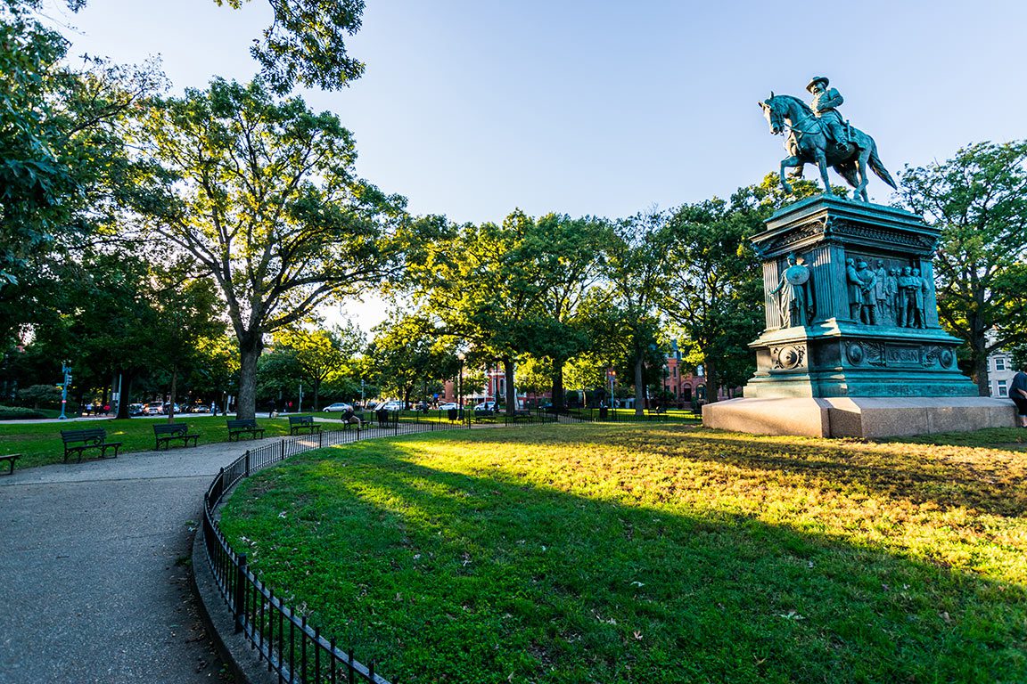 Logan Circle in Washington DC - General John Logan Civil War Memorial