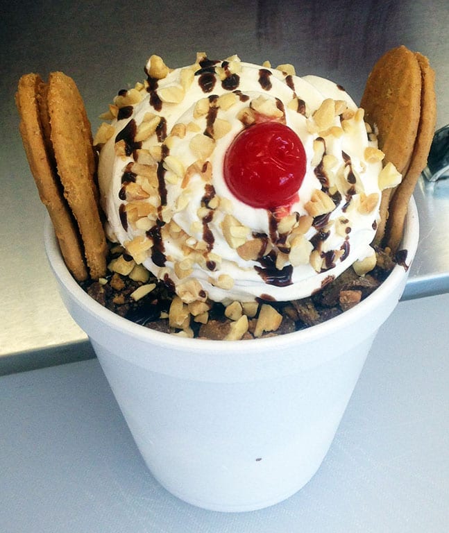 Ice cream in Fredericksburg VA at Jimmy Ts