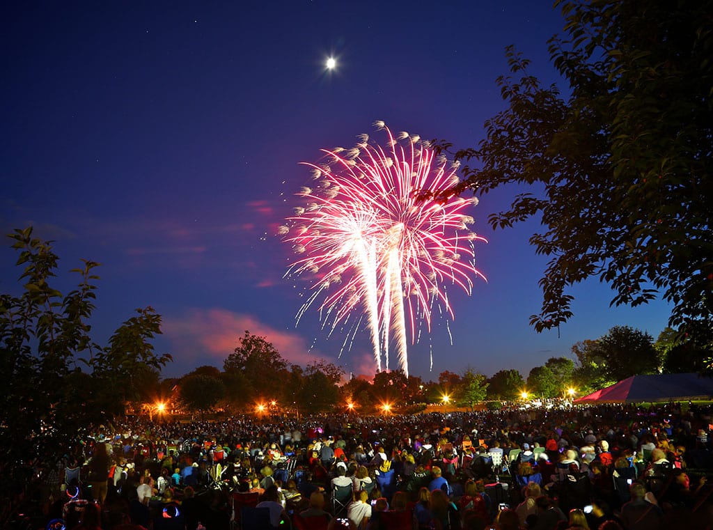 Fireworks 4th of July in Frederick MD