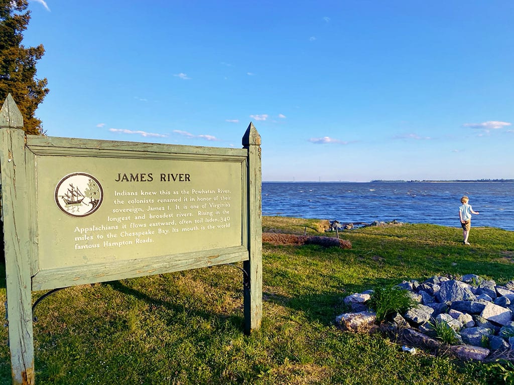 James River in Jamestown VA