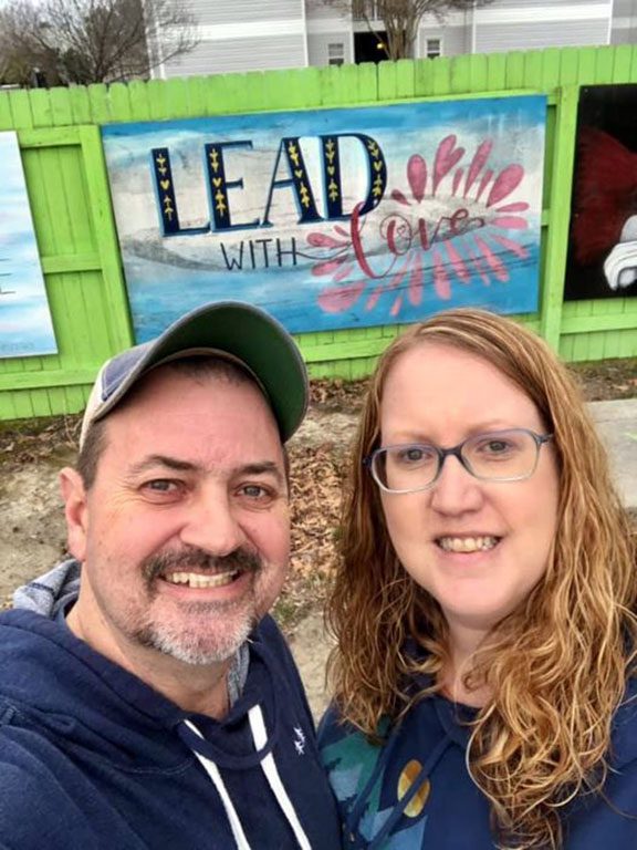 Community Fence in Virginia Beach VA LOVE sign