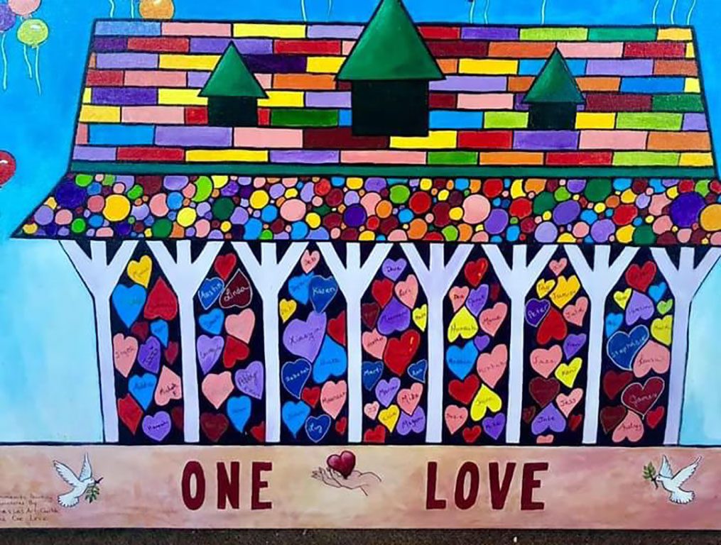 Manassas Visitors Center VA LOVE sign