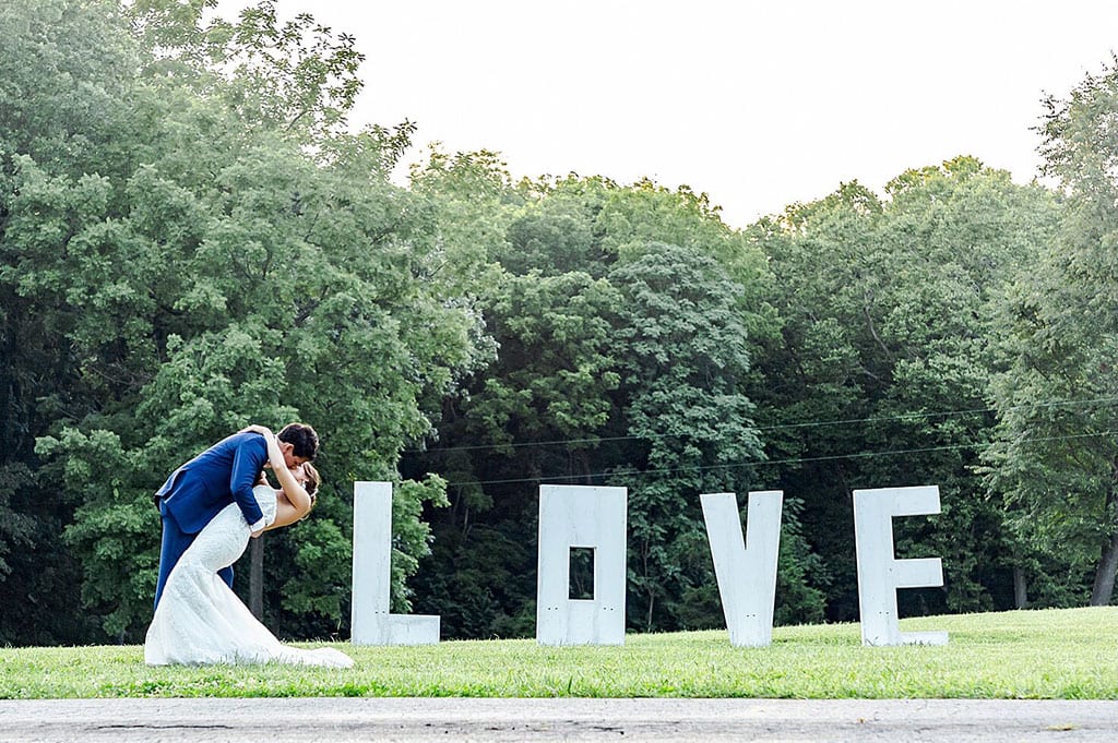 Virginia LOVE Sign at White's Ferry Manor in Leesburg VA