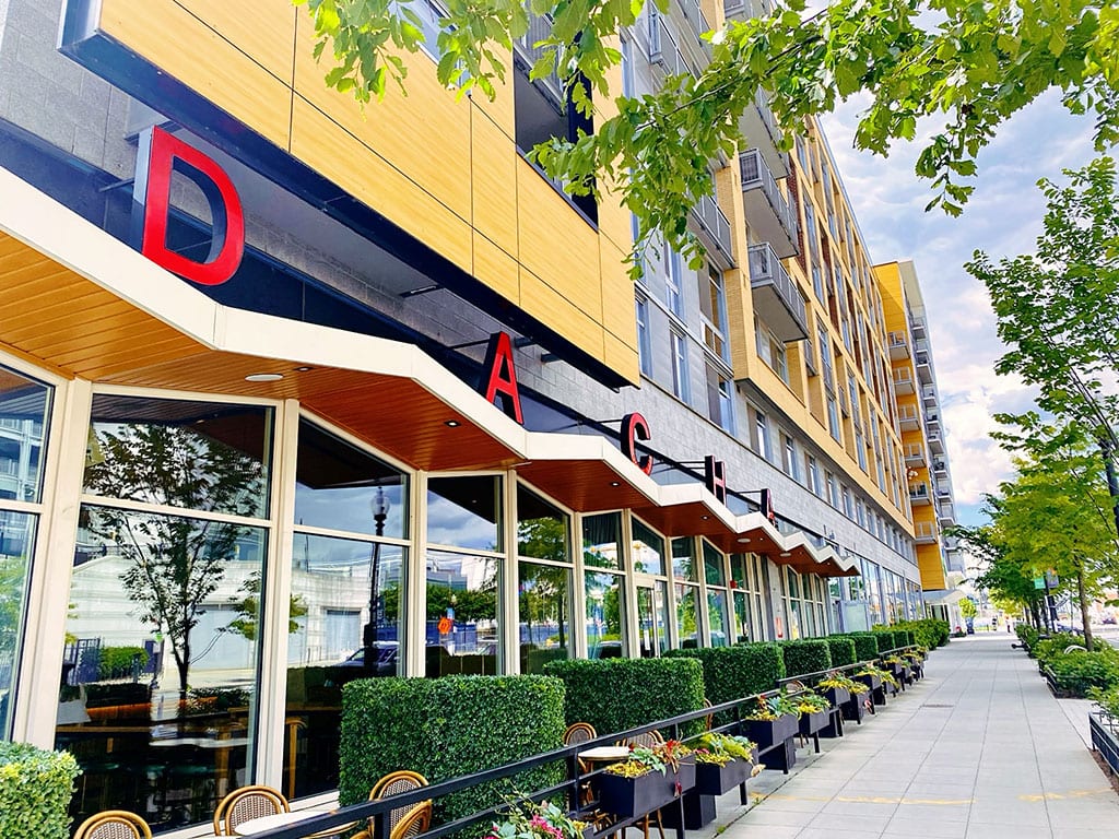 Navy Yard DC: Top Spots to Eat, Drink & Explore by the Water - DACHA Beer Garden front view
