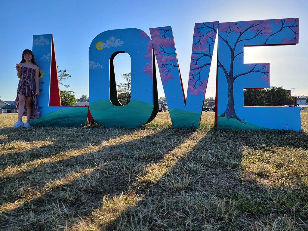 Constitution Park LOVE SIGN VA