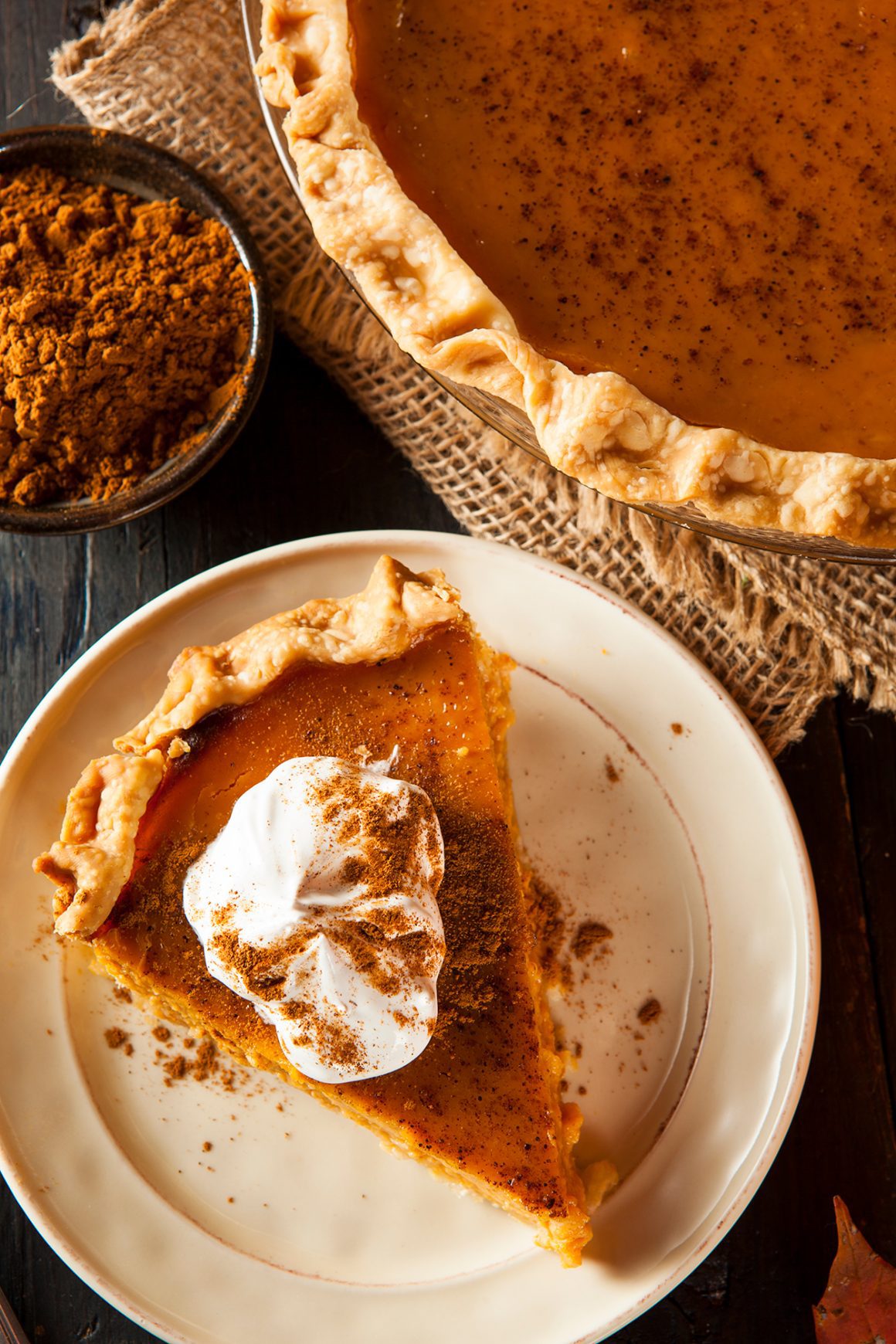 50 Great Washington DC Restaurants Open Thanksgiving Day - You could never go wrong with a slice of family-style pumpkin pie on this special day!