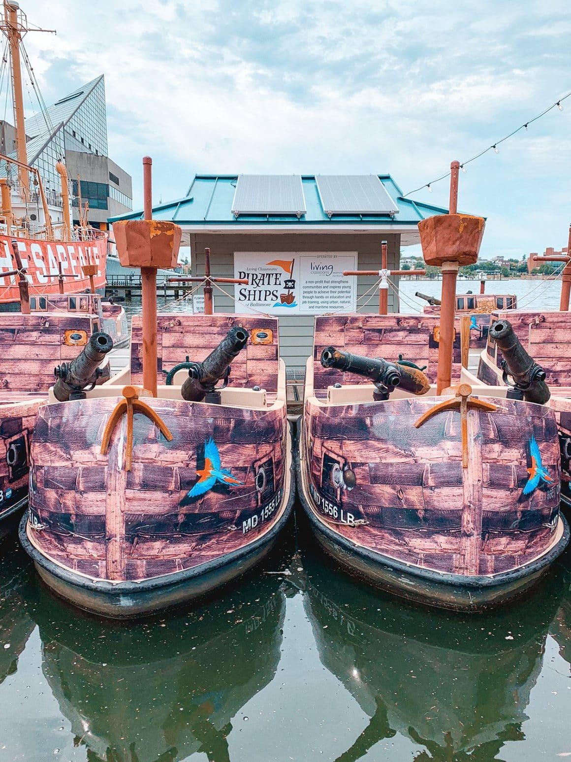 Paddle boats in Baltimore's Inner Harbor- credit Keryn Means