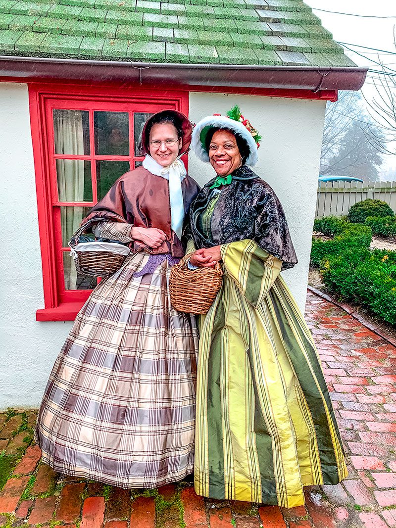 Visitors enjoying New Castle for Christmas in Wilmington Delaware.