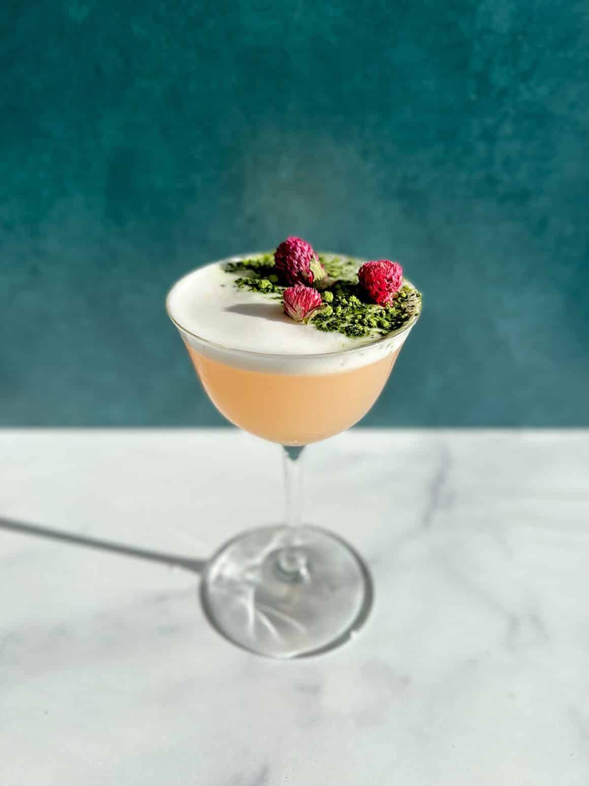 15 Ways to Enjoy the Cherry Blossoms in DC On Rainy Days - iichiko shochu cherry blossom sour cocktail recipe