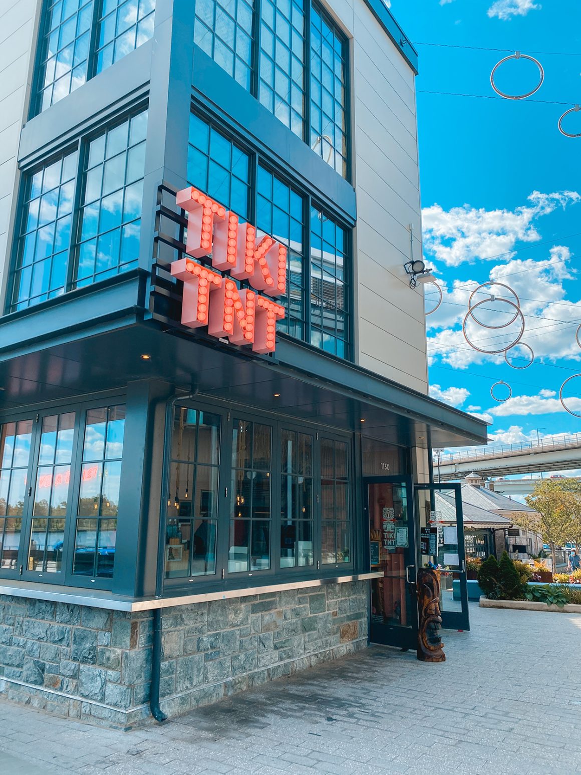 Tiki TNT at The Wharf: Scenic waterfront view of Tiki TNT at The Wharf, a vibrant place for happy hour in DC.
