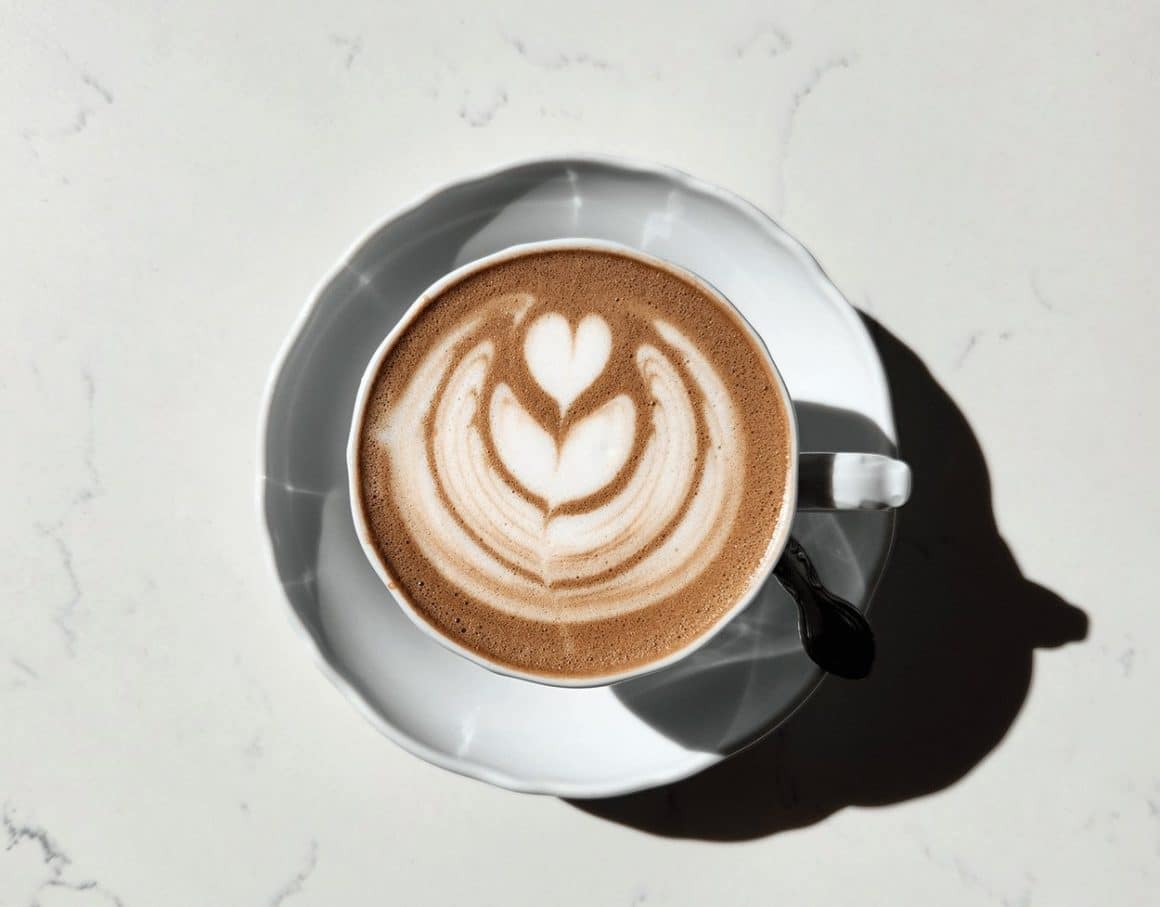 Cherry Blossom Mocha Latte at Petite Cerise in DC