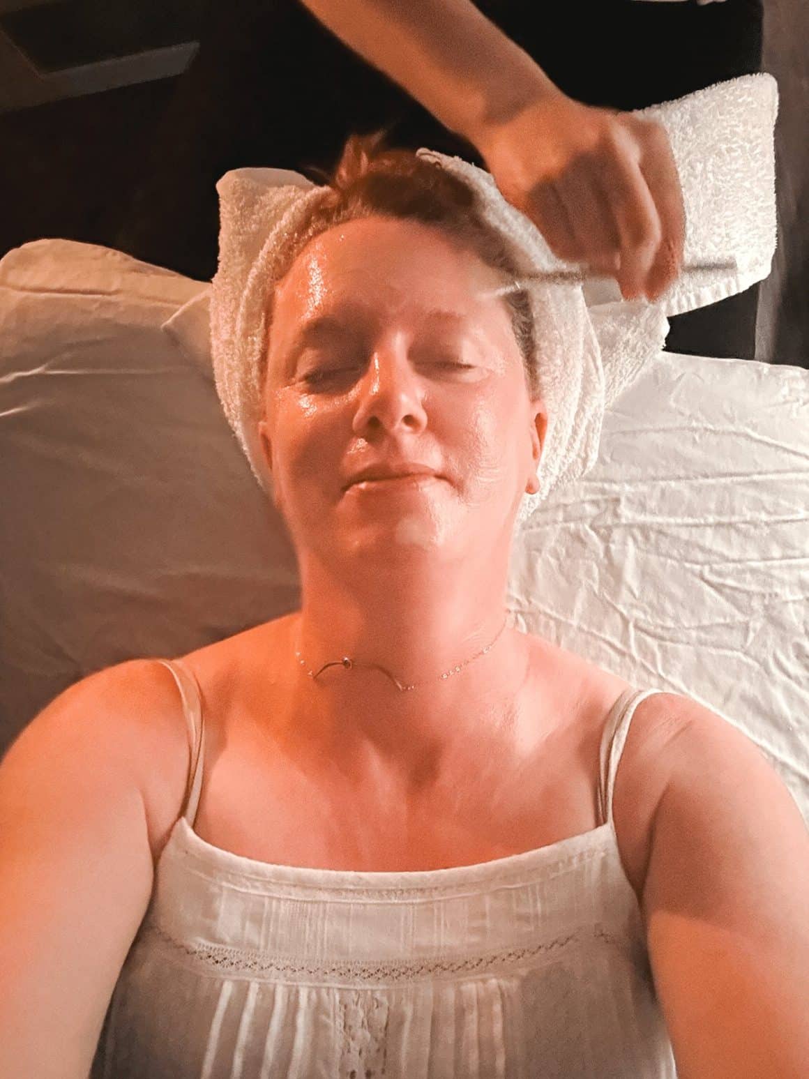 Getting a facial at Curate in Historic Occoquan VA- photo credit Keryn Means
